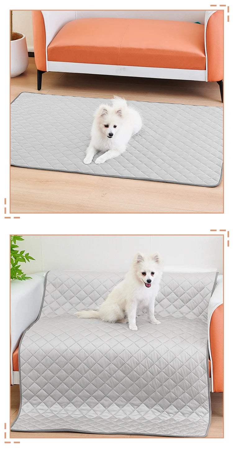 Washable Dog Cooling Mat with Ice Silk Fabric