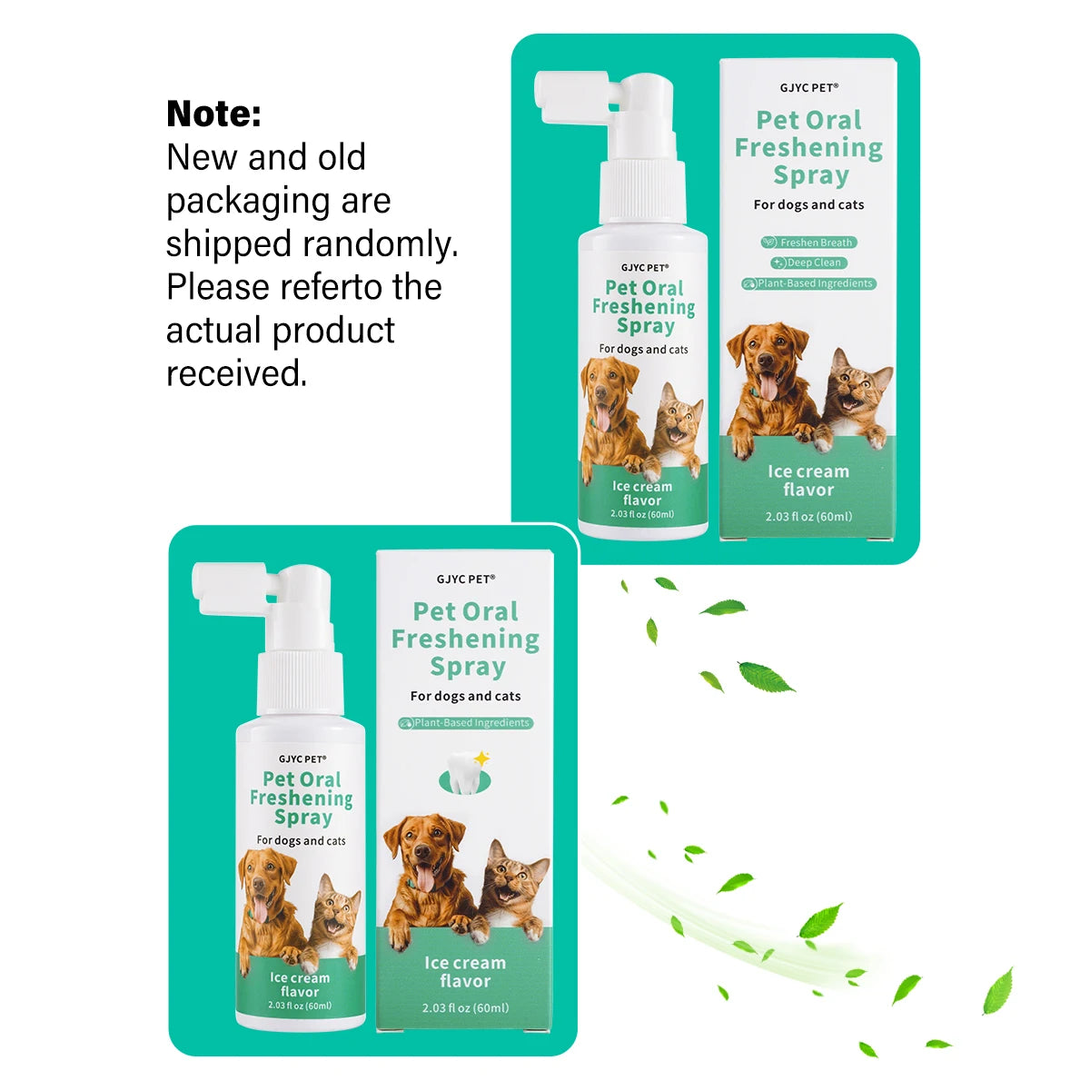 Plant-Based Fresh Breath Spray for Dogs and Cats
