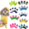 Non-Slip Cotton Pet Socks for Dogs & Cats (4-Pack)