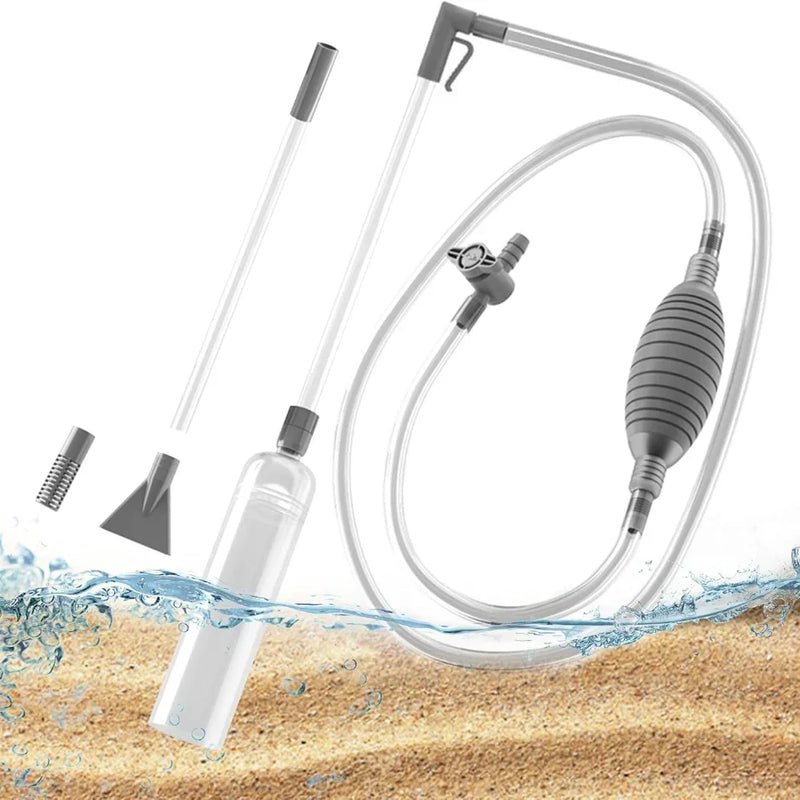Siphon Manuel pour Aquarium avec Buse Nettoyante pour Graviers