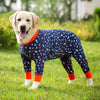 Cartoon Print Cotton Pajamas for Medium and Large Dogs