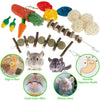 Natural Wood Chewing Toy Set for Small Pets