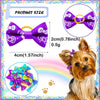 Pet Hair Bows with Rubber Bands - Assorted Styles for Small Dogs and Cats