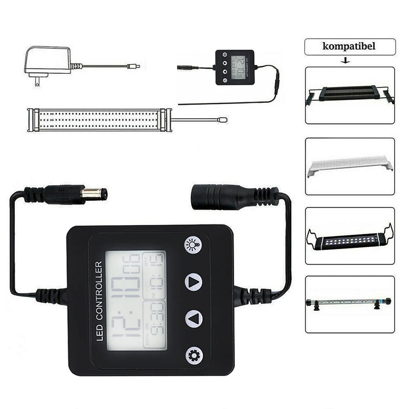 Minuteur et Variateur LED pour Aquarium