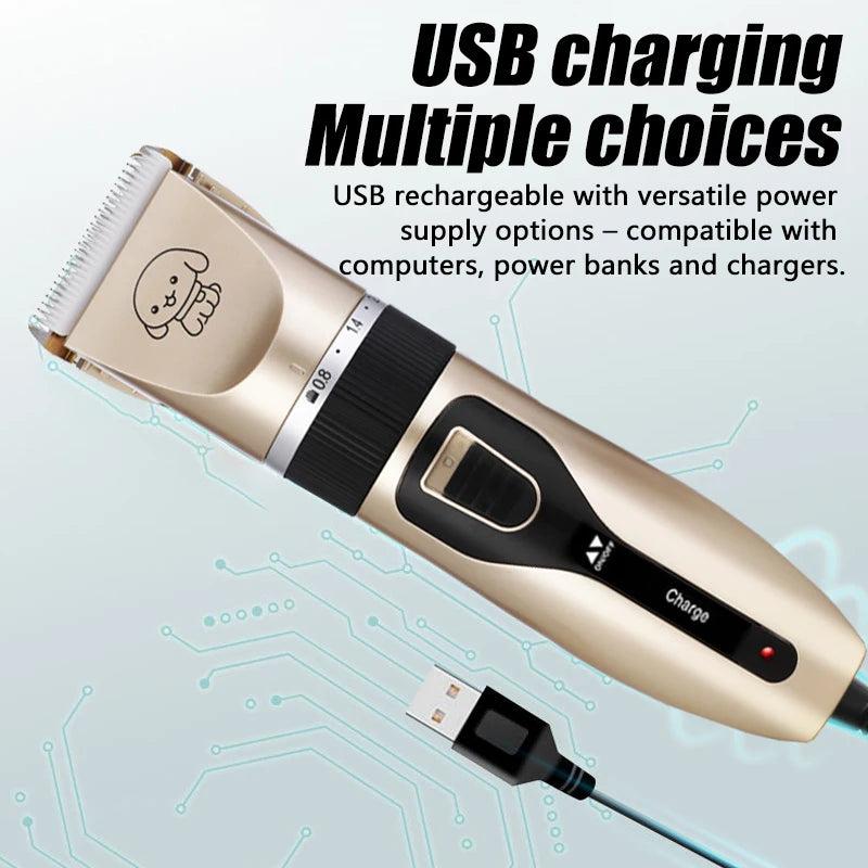 Cordless Rechargeable Pet Grooming Clipper