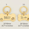 Personalized Stainless Steel Bone-Shaped Dog ID Tag