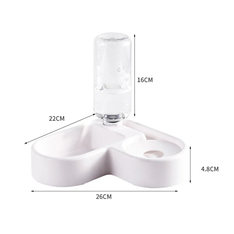 Dual-Compartment Moisture-Proof Pet Bowl