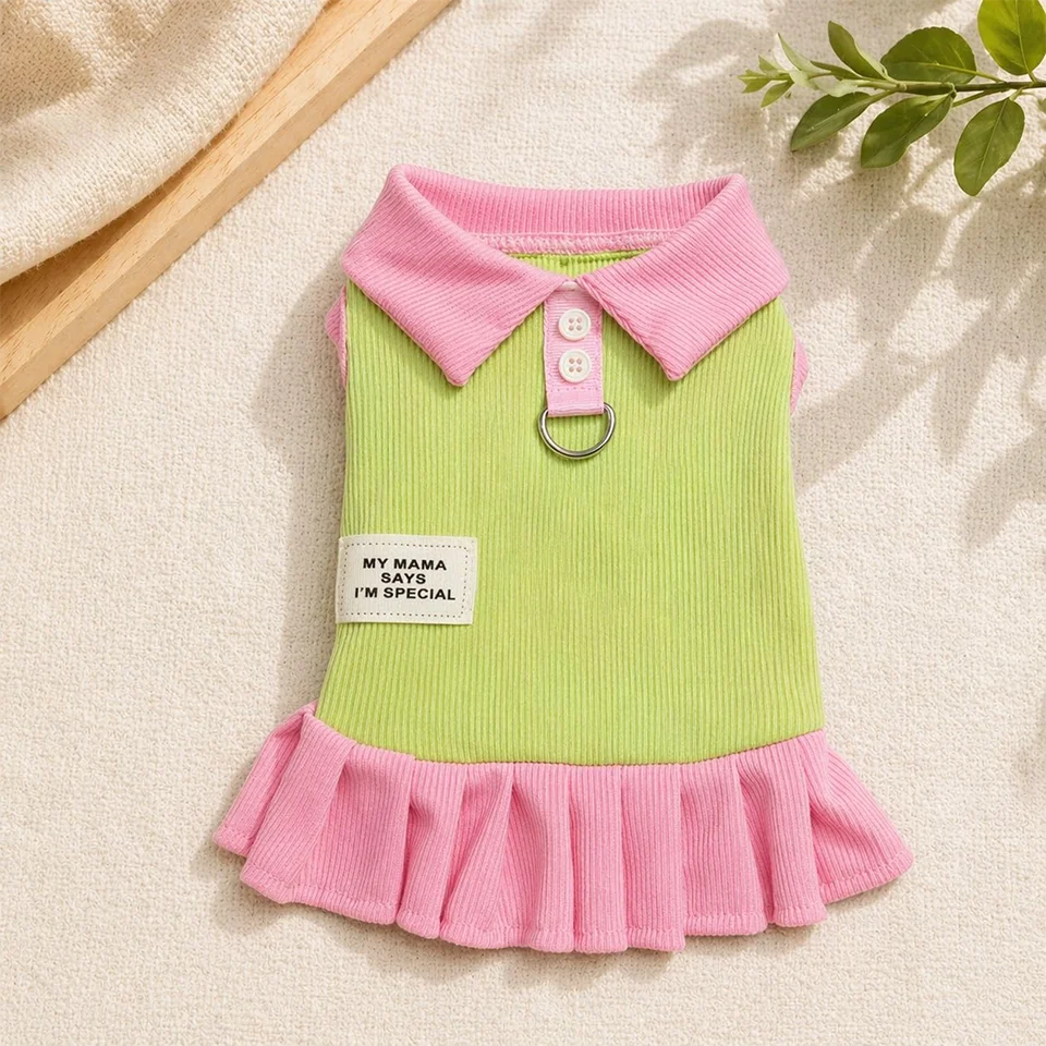 Breathable Cartoon Print Dog Dress
