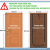 Pet Screen Door Curtain with Double Zipper – Scratch-Resistant Mesh for Interior Doors