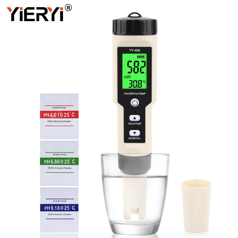 4-in-1 Digital Water Quality Tester for pH, TDS, EC, and Temperature
