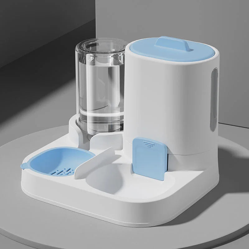 Two-in-One Automatic Pet Feeder and Water Dispenser with Large Capacity