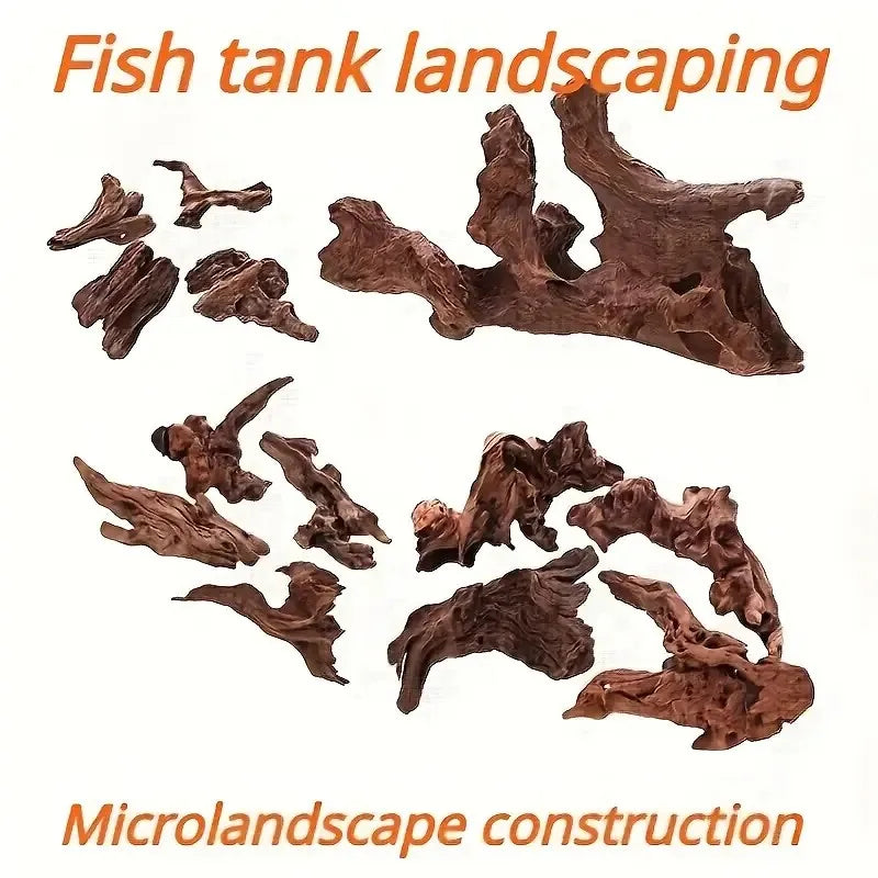 Micro Landscape Aquarium Decor Wood Branches 5-10cm - 3/6/9pcs