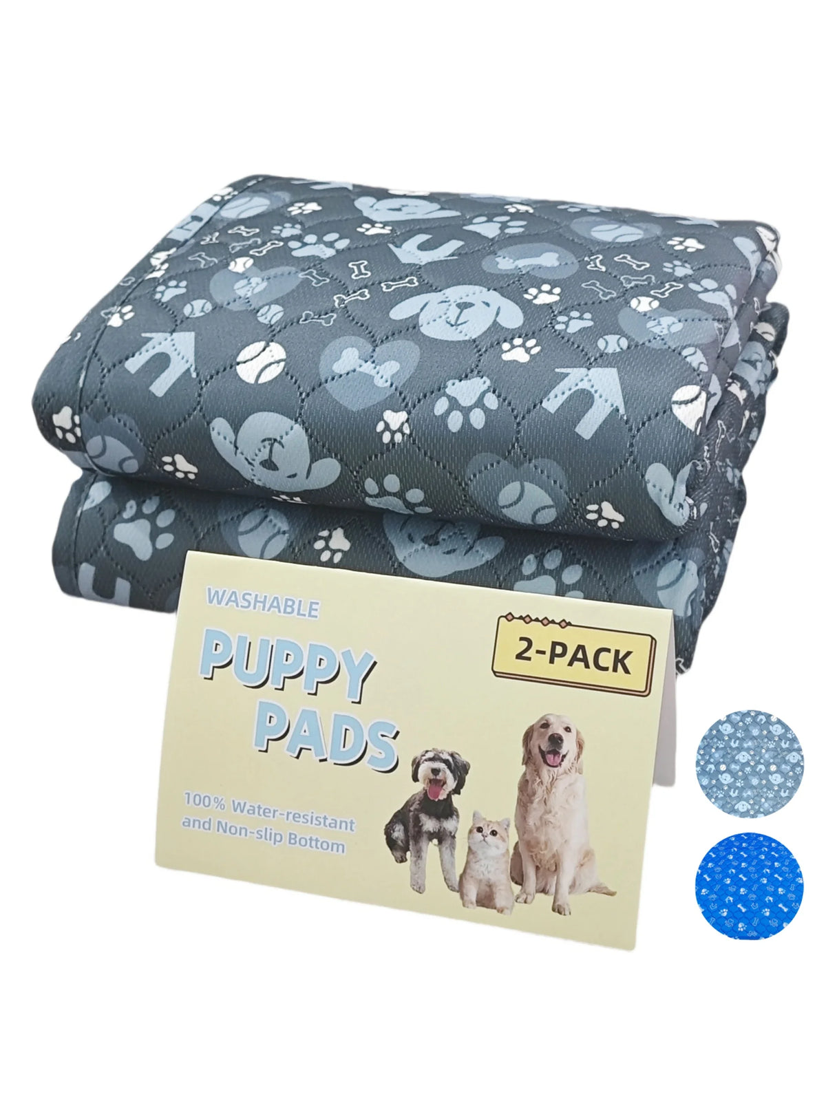 Reusable Absorbent & Leak-Proof Dog Pee Pads (2-Pack)