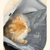 Plush Cat Carrier Apron with Cozy Sleeping Pocket for Small Pets