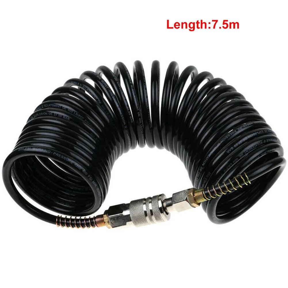 25 FT Heavy-Duty Air Compressor Hose with Quick-Coupler