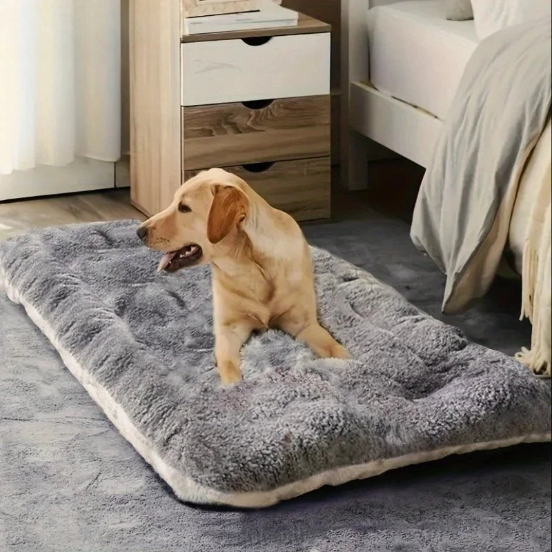 Grande Coussin pour Chien en Peluche avec Confort Polyester Épaissi