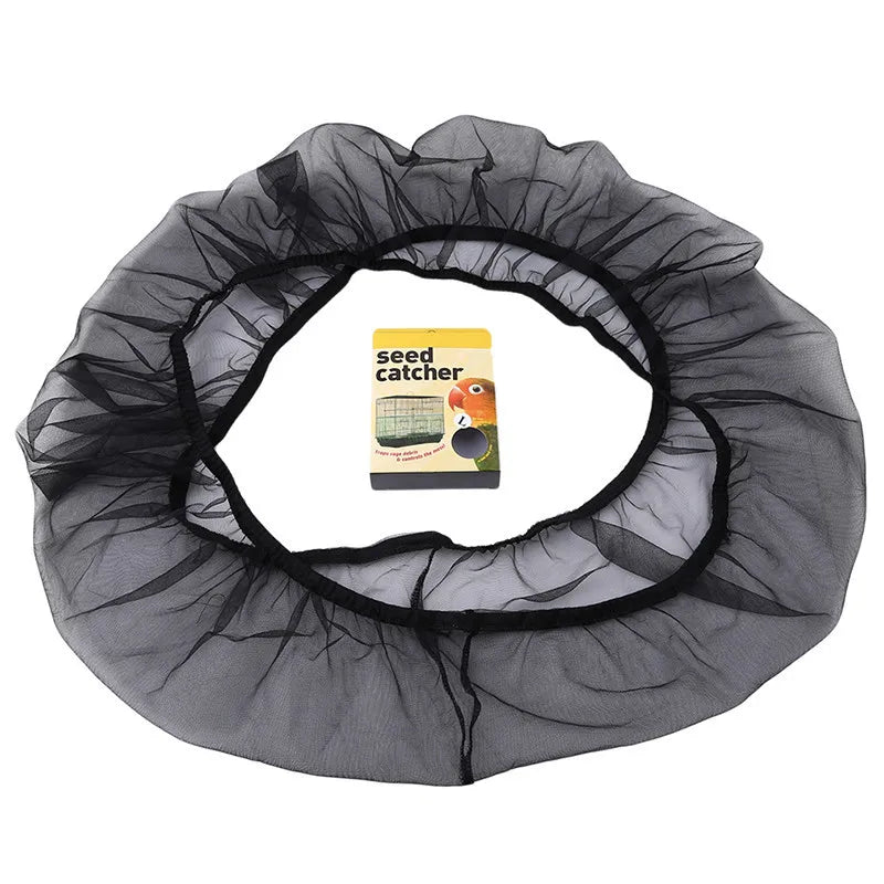 Breathable Nylon Mesh Bird Cage Seed Catcher