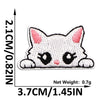 Cat Embroidered Iron-On Patch – Cute Pocket-Sized Appliqué for Clothing & Crafts