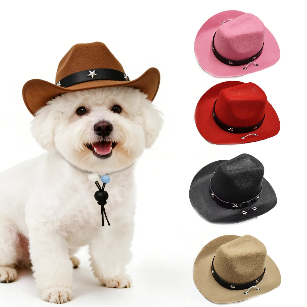 Adjustable Western Cowboy Hat for Pets