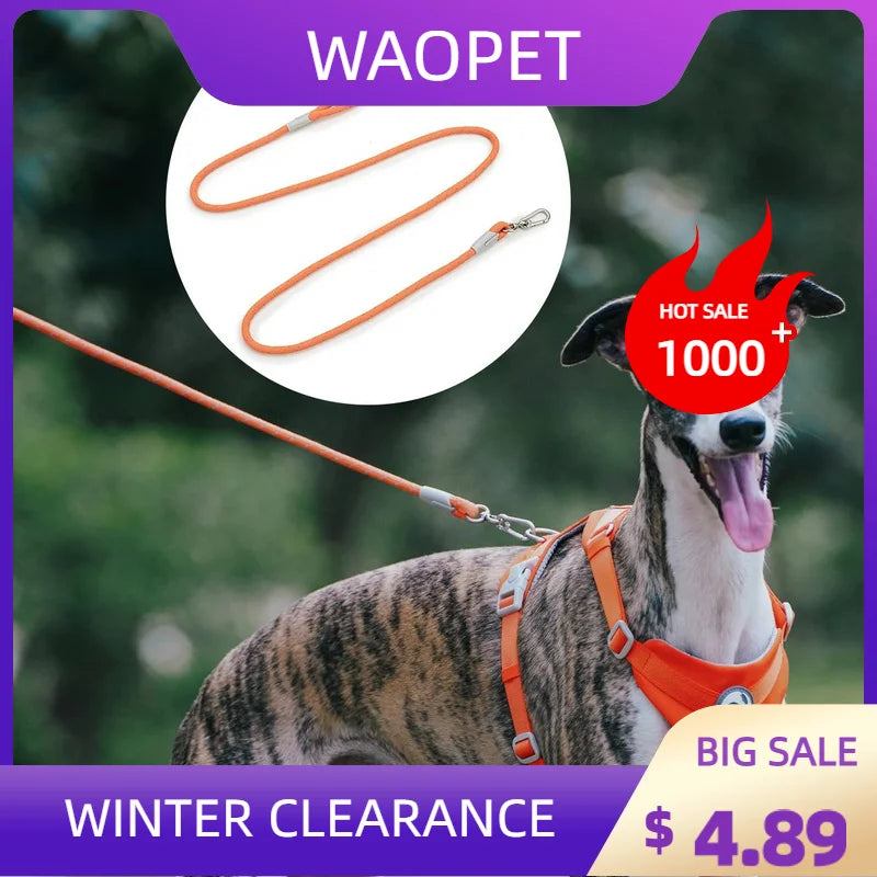 Reflective Nylon Dog Leash with Quick-Release Clip – 150cm