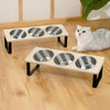 Soporte Elevado para Cuencos de Gato con 3 Cuencos de Acero Inoxidable
