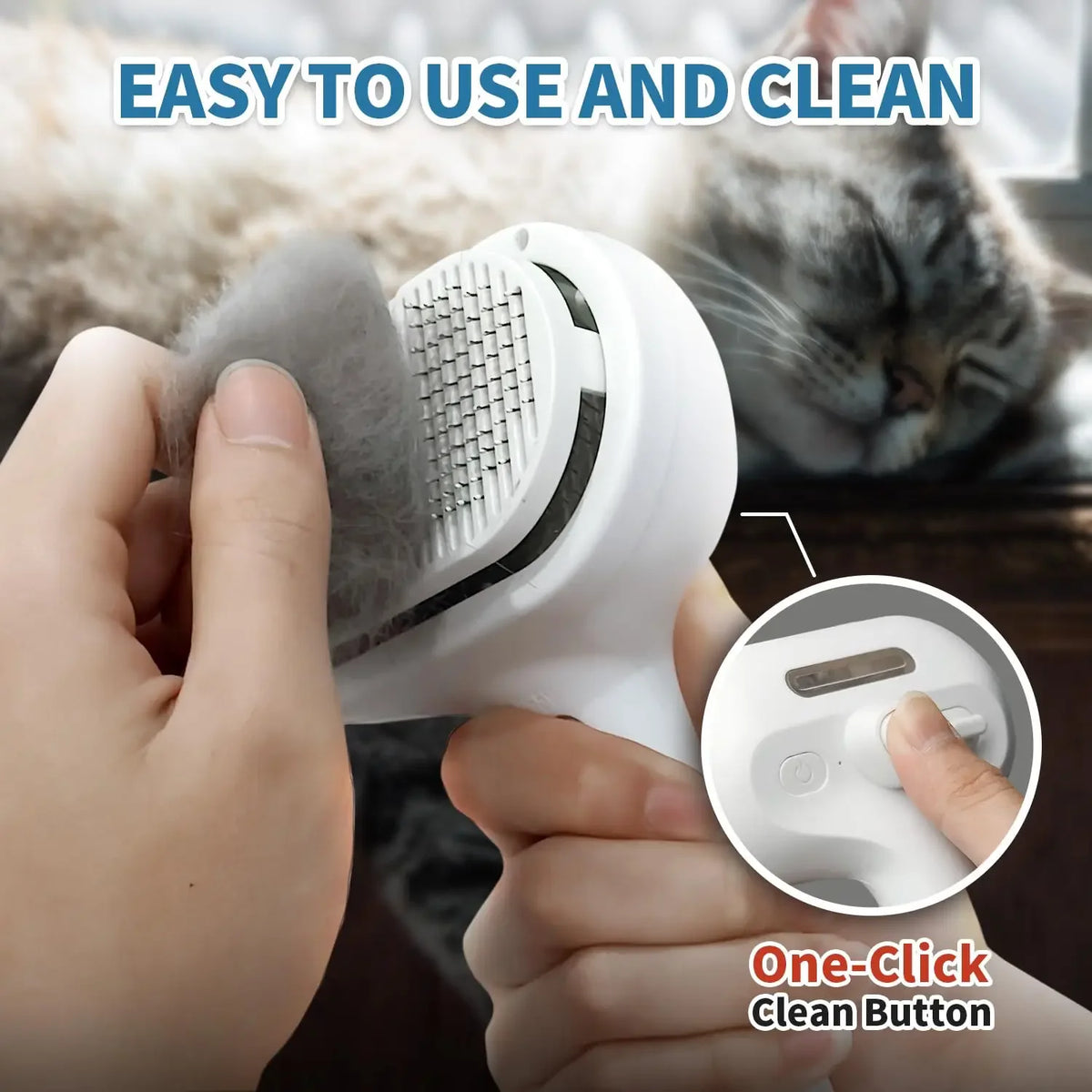 3-in-1 Pet Grooming Comb with Steam Spray