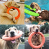 Anneau d'entraînement et disque volant en caoutchouc durable pour chien