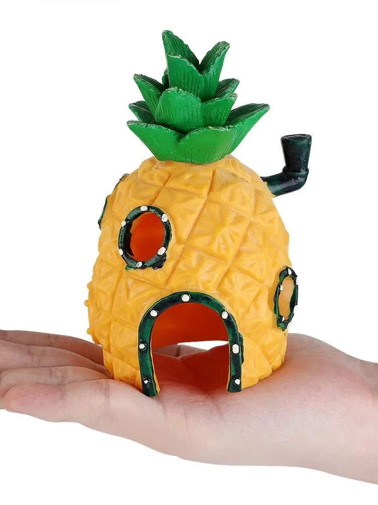 Aquarium-Deko aus Harz: Ananas-Haus & Oktopus-Heim