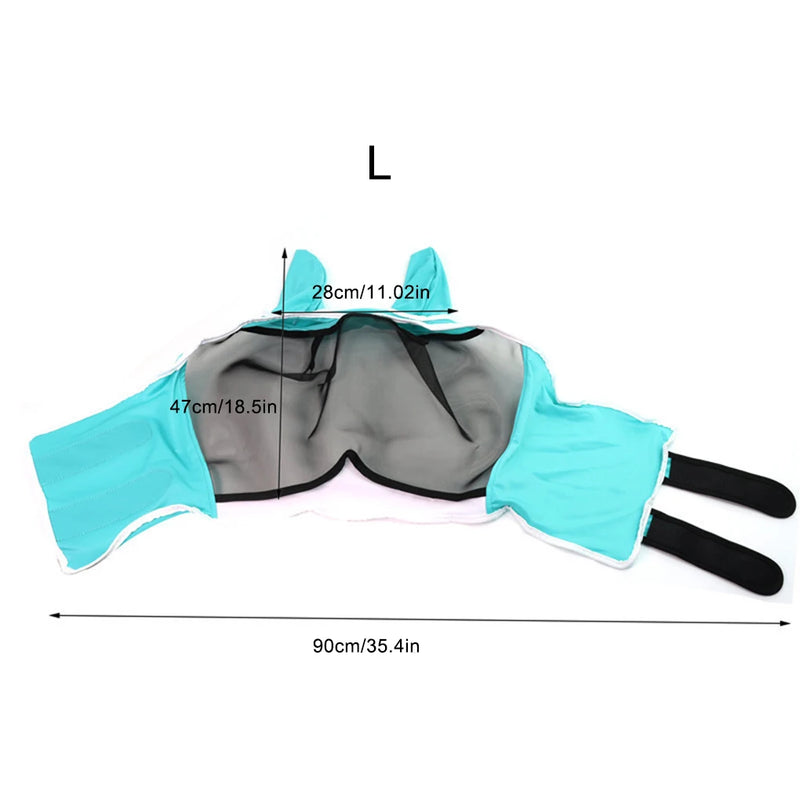 Masque anti-mouches respirant avec protection des oreilles et du nez