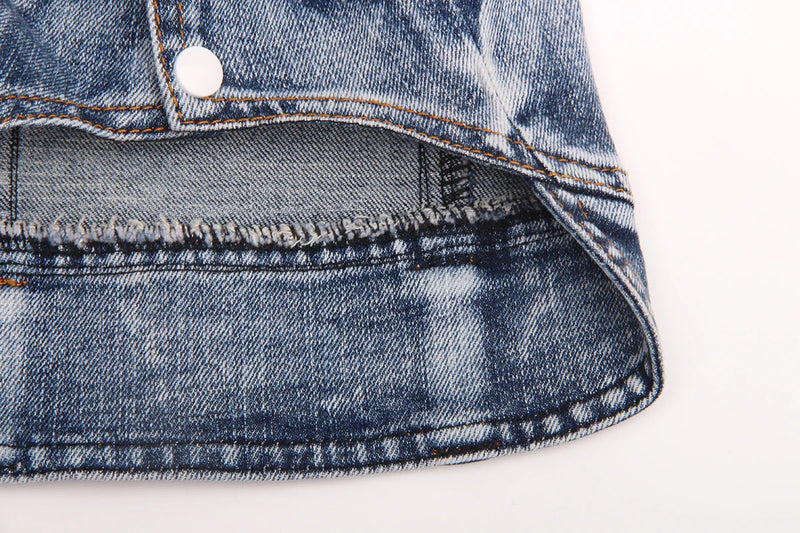 Denim Jeans Coat for Dogs and Cats - Spring Autumn