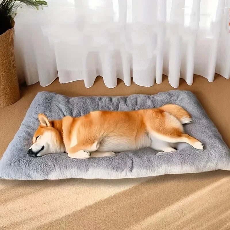 Grande Coussin pour Chien en Peluche avec Confort Polyester Épaissi