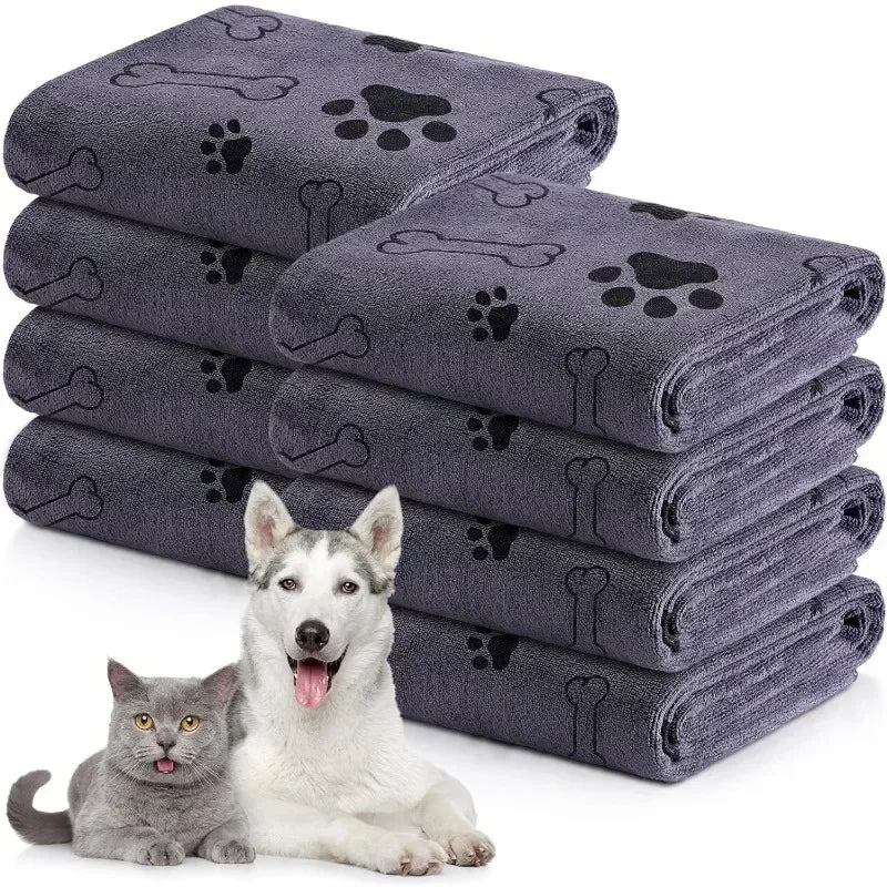 Ultra-Soft Quick-Dry Pet Bath Towel for Dogs and Cats