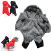 Mono de Algodón Acogedor para Perro con Capucha Impermeable