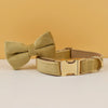 Personalisiertes Halsband, Geschirr & Leine Set mit abnehmbarem Fliegenknoten