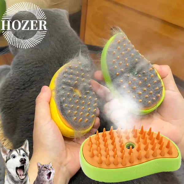 Cat Steamy Brush for Grooming and Massage