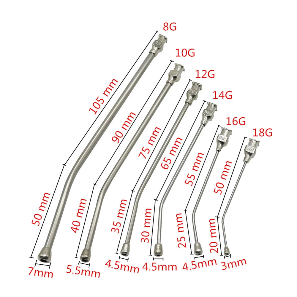 Manual Bird Feeding Syringe with Stainless Steel Elbow Tube