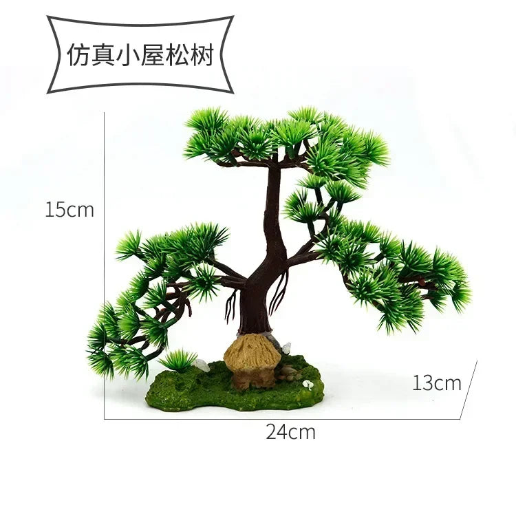 Aquarium Decor: Simulation Plants and Landscaping Ornaments