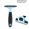Detachable Pet Hair Grooming Comb with Replaceable Heads