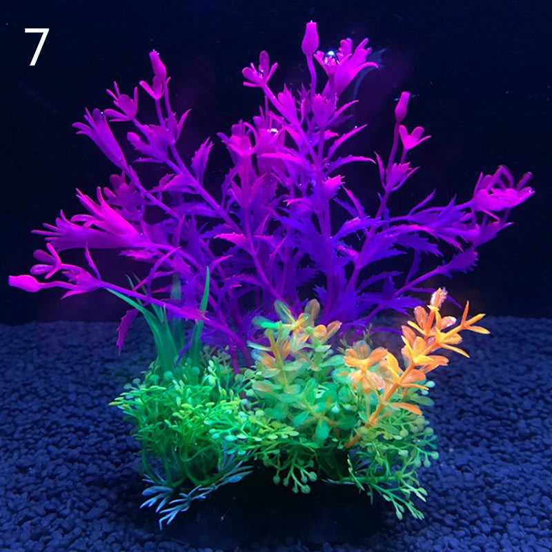 Plantes artificielles pour aquarium assorties
