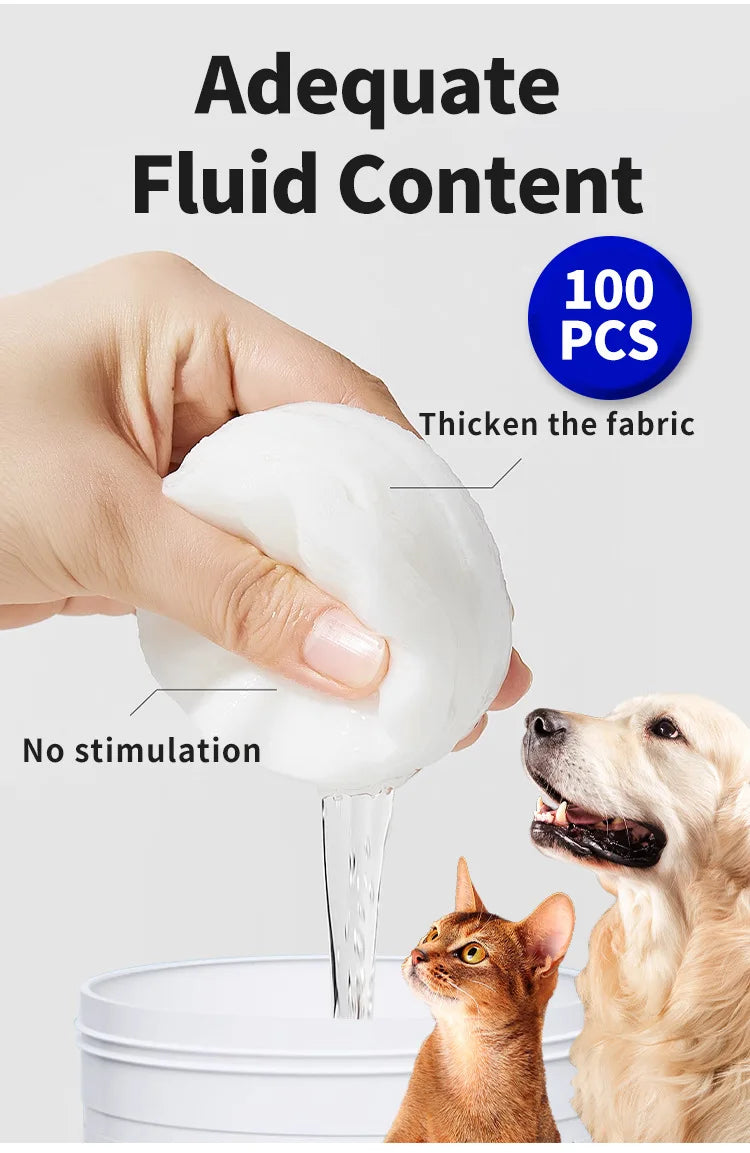 Lingettes pour les yeux de votre animal - Taches de larmes, Chien & Chat