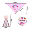 Pet Birthday Celebration Set with Hat Bandana and Bow Tie