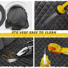 Back Seat Dog Seat Cover with Mesh Window, Waterproof, Anti-Slip