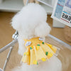 Princess Mesh Dog Dress with Bow Lace Trim