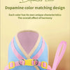 A light blue breathable harness for a small dog or cat is displayed on a pink surface.