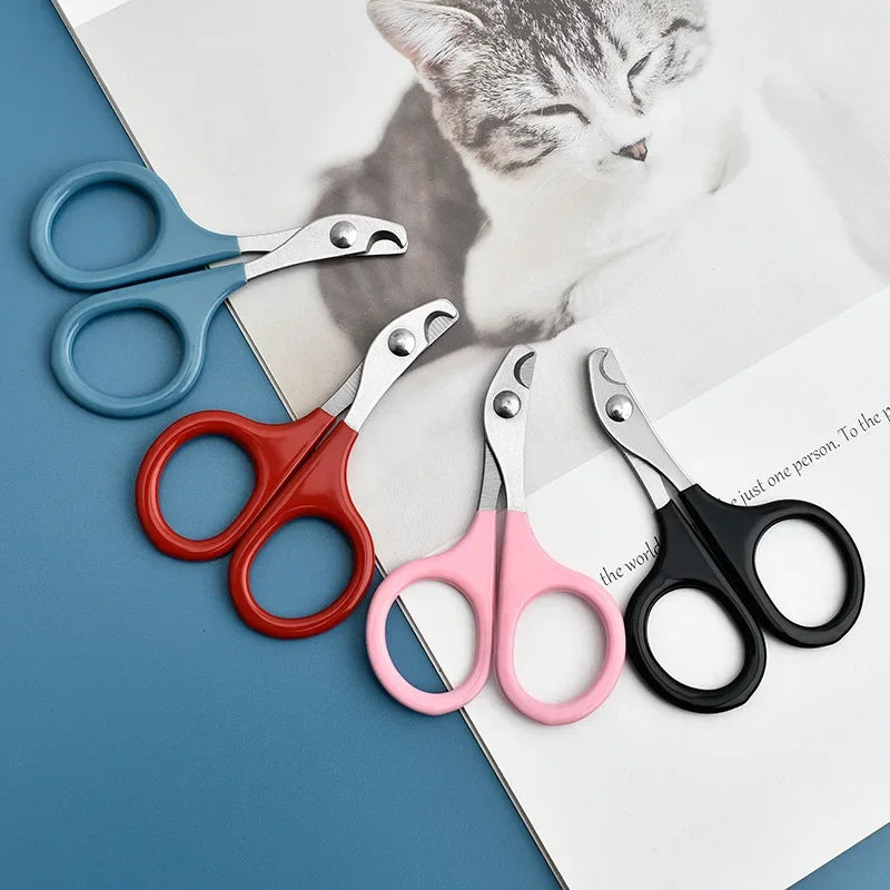 Stainless Steel Pet Nail Clippers with Non-Slip Grip