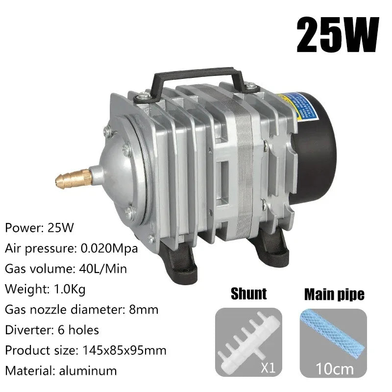 High-Output Aquarium Air Pump with 6-Way Splitter