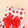 Princess-Style Summer Dog Dress with Bow for Small Breeds