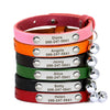 Personalisierte Leder-Halsband für Katzen mit graviertem Namen