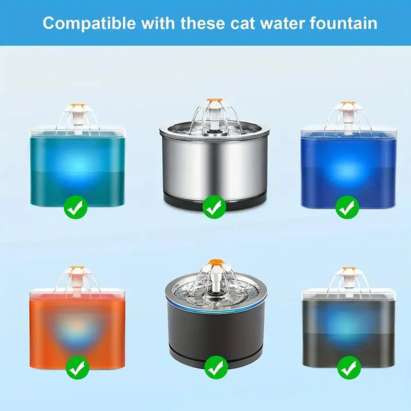 Replacement Carbon Filters for Cat Water Dispensers (8-Pack)