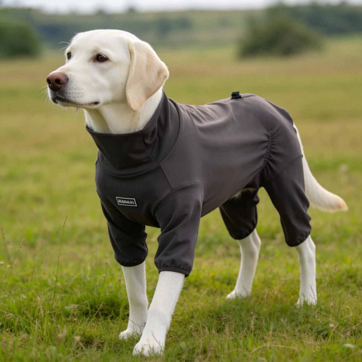 Cozy High-Collar Dog Pajamas – Four-Legged Sleepwear for Large Breeds
